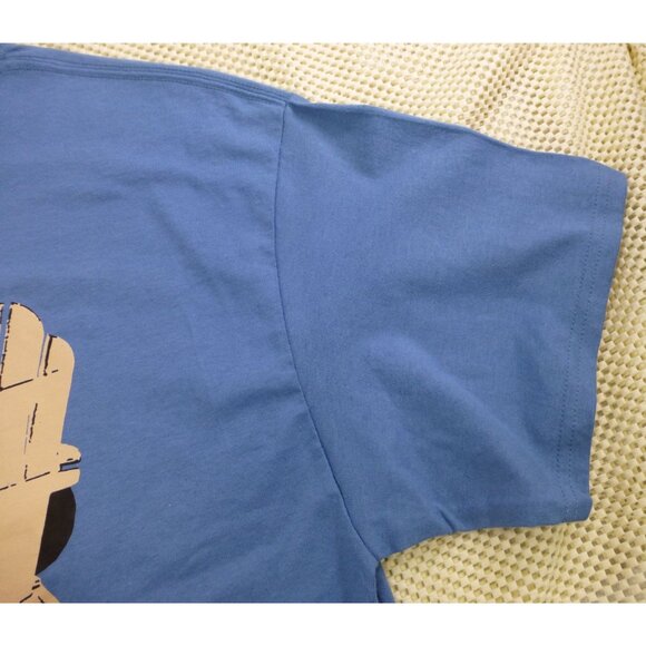 NWT Dog Is Good Blue Graphic Tee "Never Drink Alone" L - Picture 11 of 11